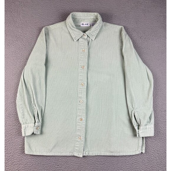 Blair Tops - Blair Vintage Corduroy Shirt Womens Medium Long Sleeve Button Front Cords Cotton
